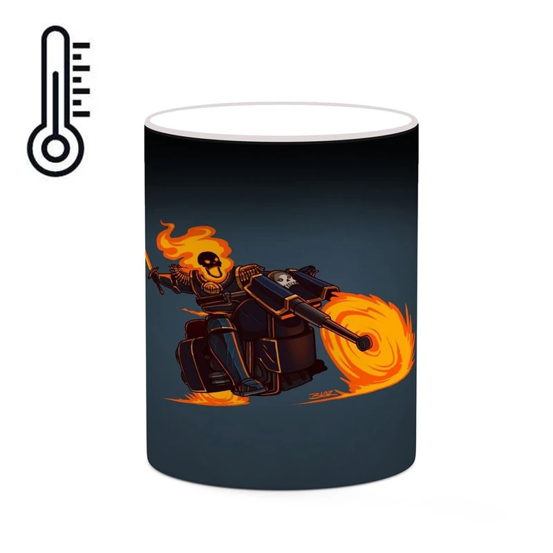ماگ حرارتی کاکتی مدل گوست رایدر Ghost Rider کد mgh38737