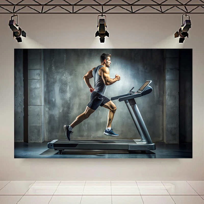  پوستر طرح ورزشکار مدل تردمیل کد PD130370