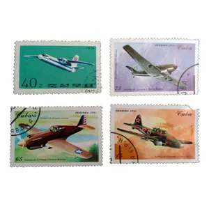 تمبر یادگاری مدل هواپیما کد bc-1542 مجموعه 4 عددی