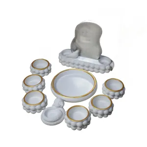 مجموعه ظروف هفت سین ۱۰ پارچه مدل مرواریدی