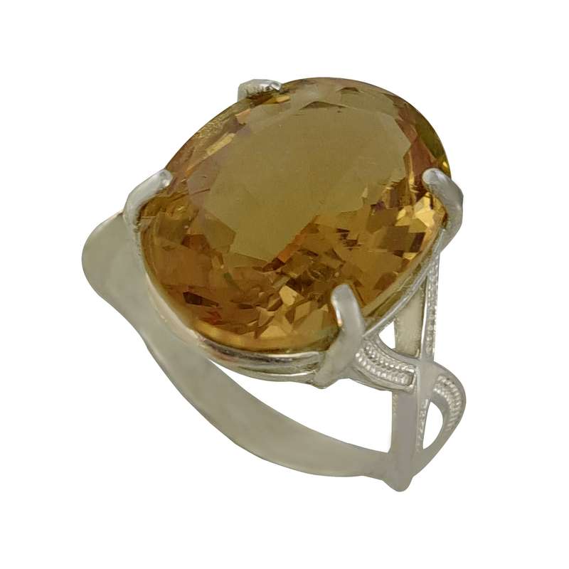 انگشتر نقره الکساندریت زنانه ملک زیور مدل پیچش کد 132