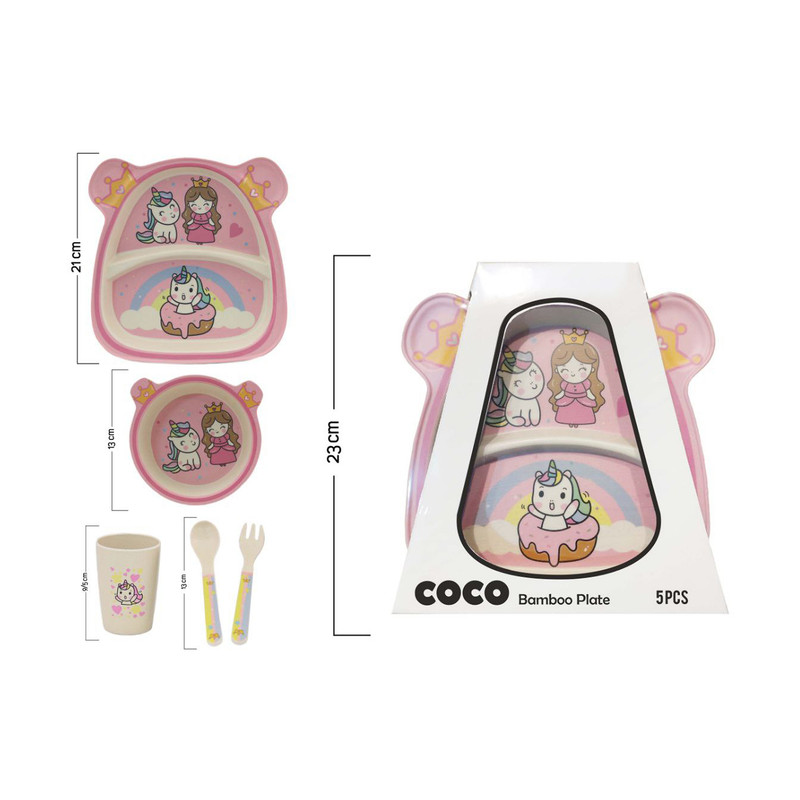 ظرف غذا کودک کوکو مدل unecNew مجموعه 5 عددی
