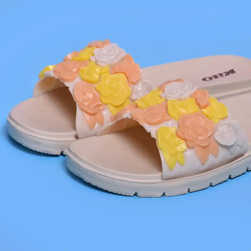 دمپایی زنانه کیتو مدل گل برجسته کد NCF.2438