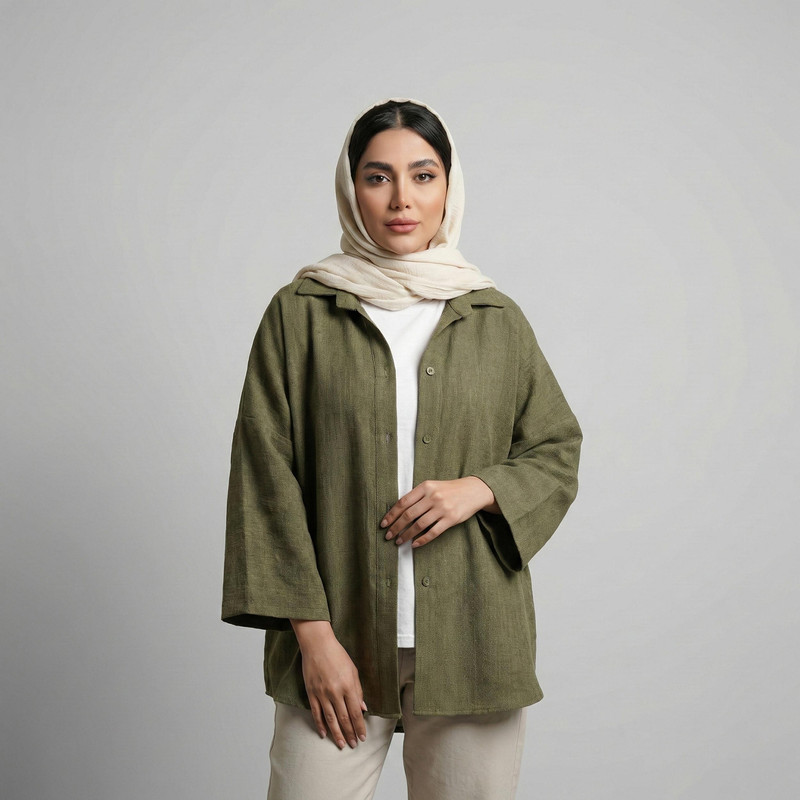 مانتو زنانه السانا مدل کاشین کد 224810