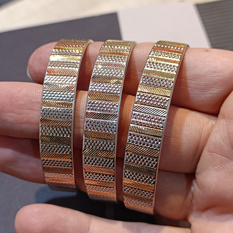 النگو طلا 18 عیار زنانه تمدن مدل تک پوش