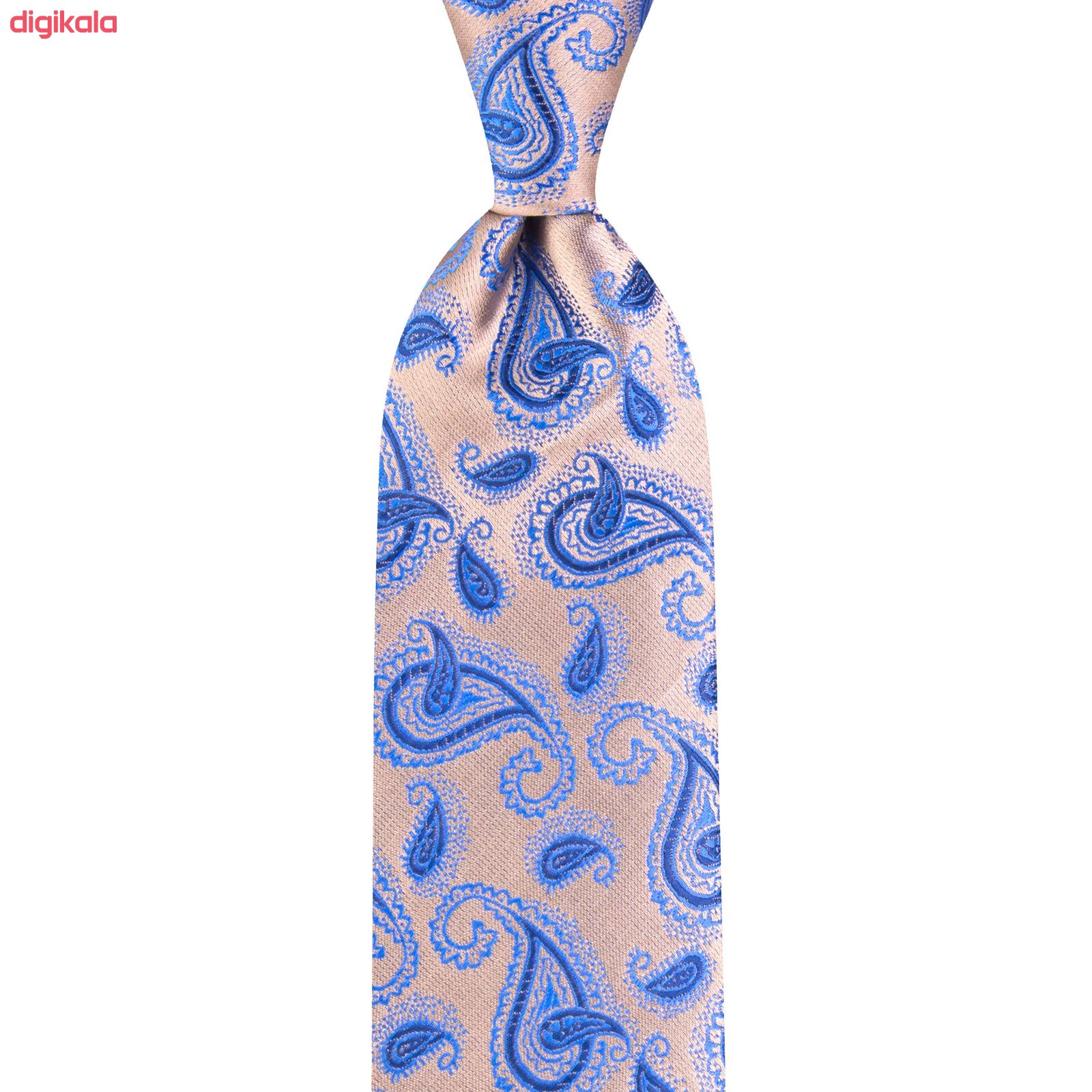  خرید اینترنتی با تخفیف ویژه ست کراوات و دستمال جیب مردانه مدل GF-PA1257-GR