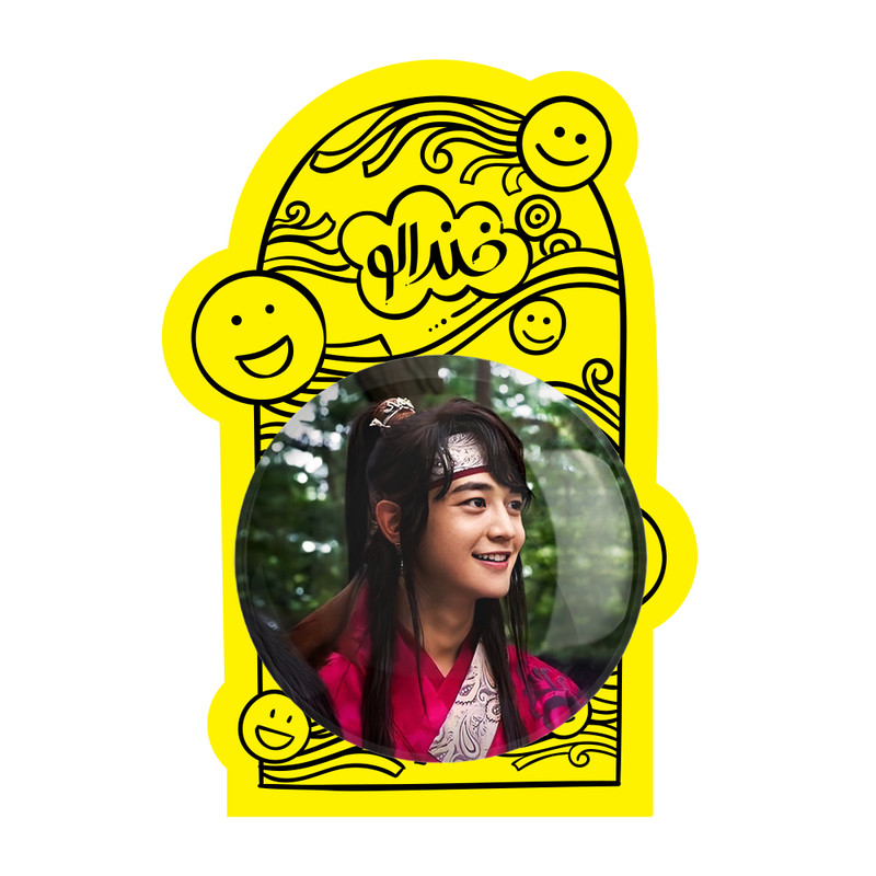 آینه جیبی خندالو طرح مینهو گروه شاینی مدل تاشو کد 21347