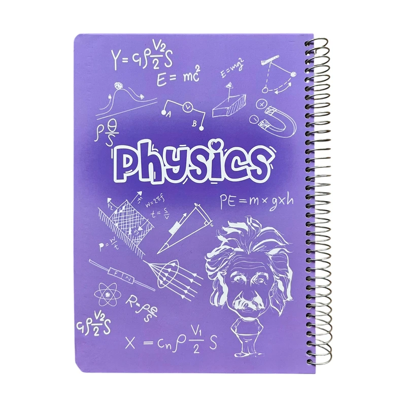 دفتر مشق 100 برگ وتوس طرح فرمول فیزیک مدل موضوعی کد 083
