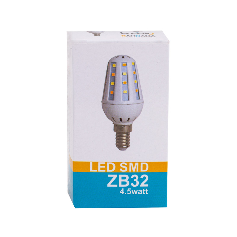 قیمت و خرید لامپ بلالی 4.5 وات رهنما مدل شمعی کد ZB32 پایه E14 بسته 6 عددی