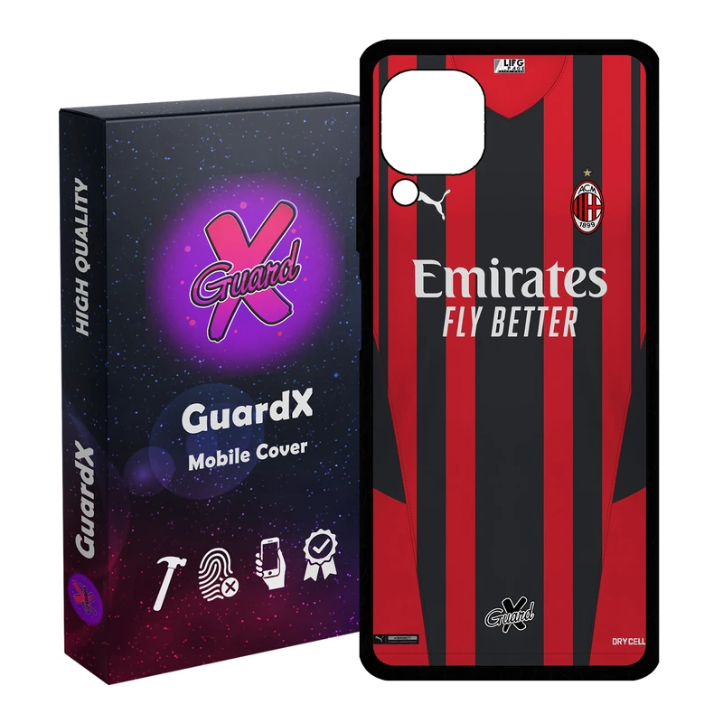 کاور گارد ایکس طرح AC Milan مدل Glass10399 مناسب برای گوشی موبایل هوآوی Nova 7i / Nova 6 SE / P40 Lite