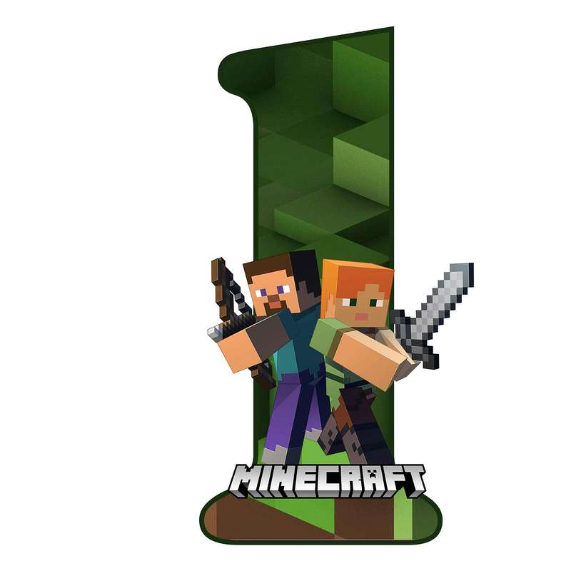 استند رومیزی مدل عدد 1 طرح ماین کرافت کد 1724
