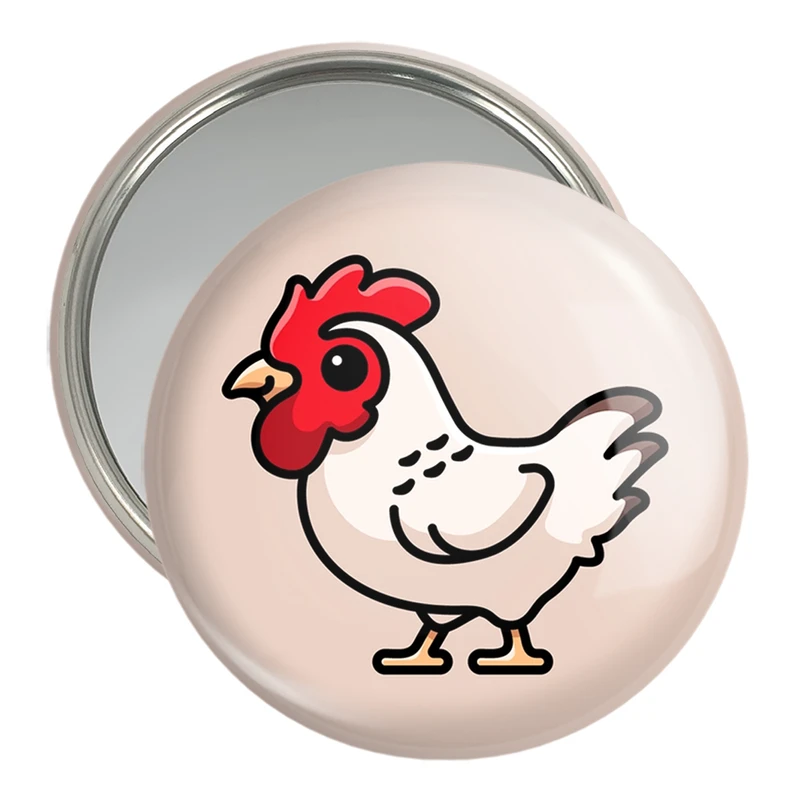 آینه جیبی خندالو مدل حیوانات بامزه خروس کد 28193