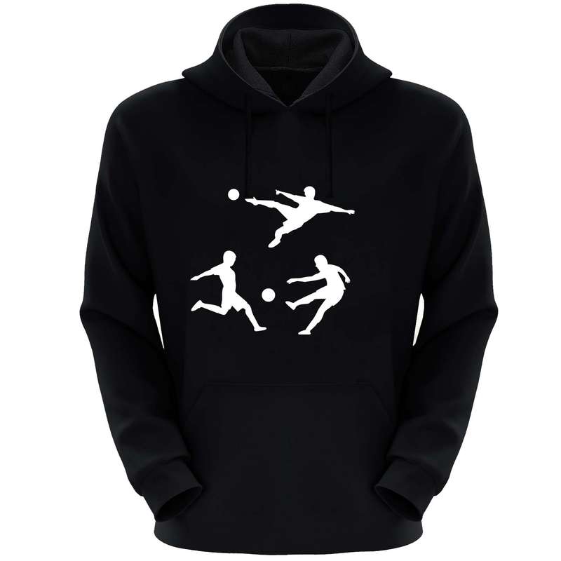 هودی مردانه مدل فوتبالیست ها S137 رنگ مشکی
