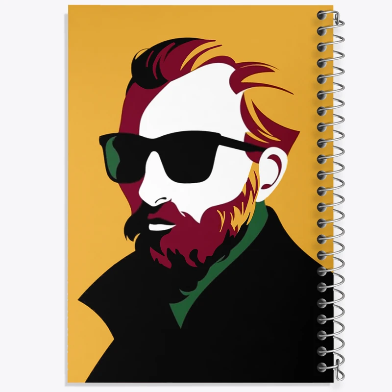 دفتر مشق 50 برگ خندالو طرح ونسان ونگوگ کد N1708