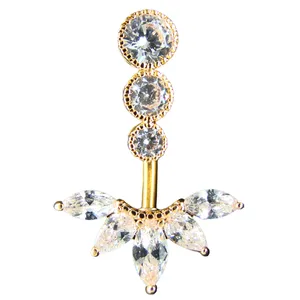 پیرسینگ ناف زنانه مدل NORA-PG45-414