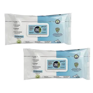 دستمال مرطوب یونی مد مدل Antibacterial Hygienic Perineal مجموعه 2 عددی