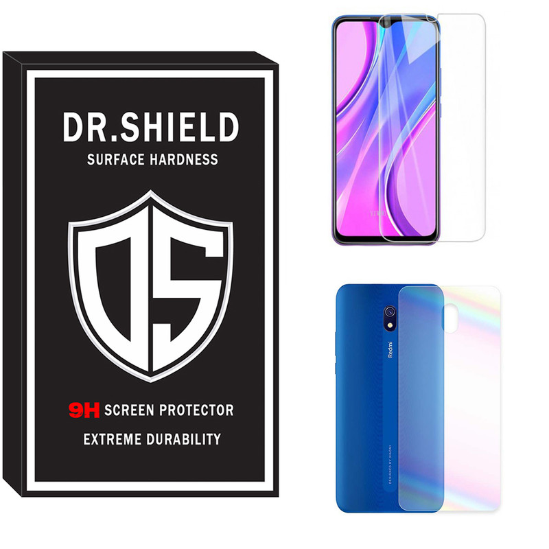 محافظ صفحه نمایش دکتر شیلد مدل TSPDR-06 مناسب برای گوشی موبایل شیائومی Redmi 8a به همراه محافظ پشت گوشی