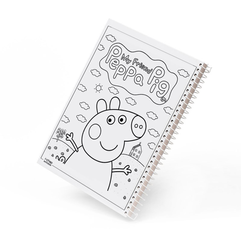 دفتر رنگ آمیزی 20 برگ آی چاپ مدل پپا پیگ کد 302