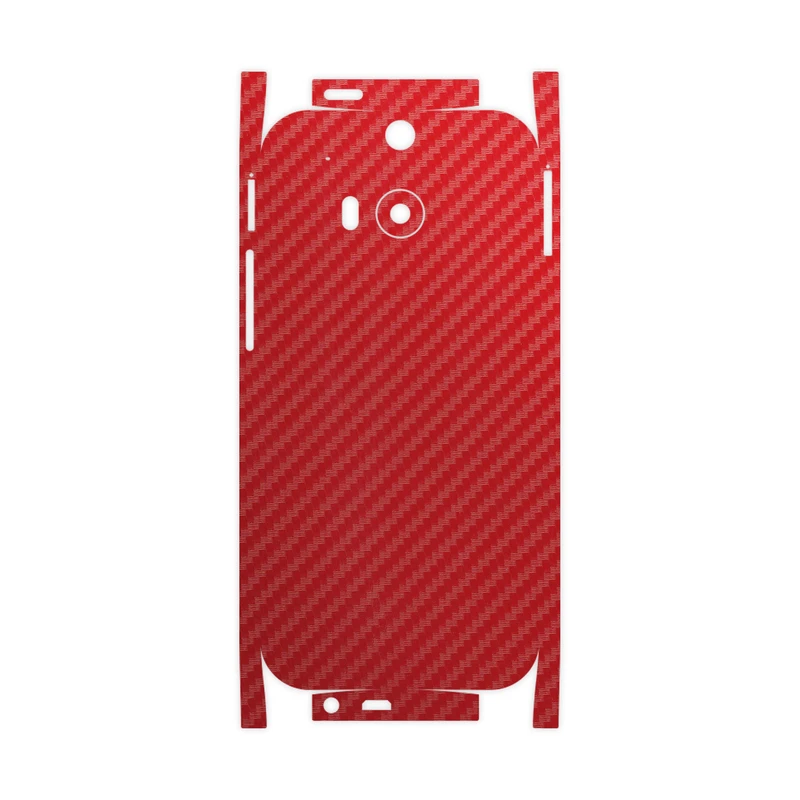 برچسب پوششی ماهوت مدل Red-Fiber-FullSkin مناسب برای گوشی موبایل اچ تی سی One M8