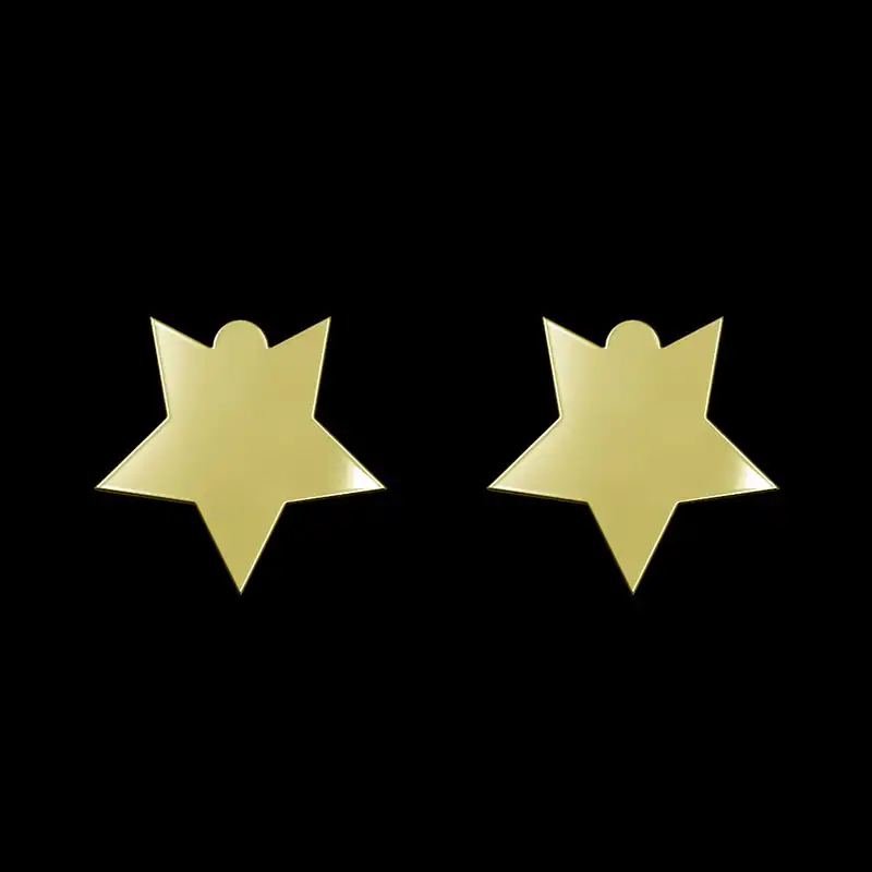 گوشواره طلا 18 عیار زنانه مدوپد مدل ستاره کد GA1-15386