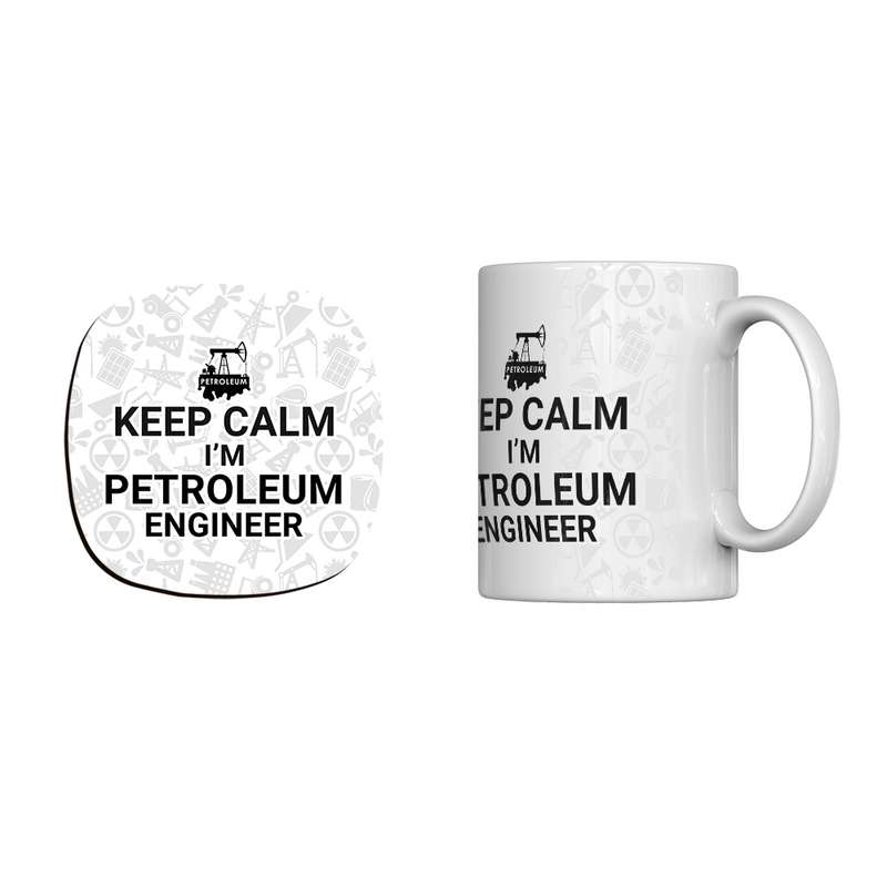 ماگ ترمه طراحان ایده مدل petroleum engineer کد cfp1262 به همراه زیرلیوانی