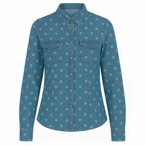 شومیز آستین بلند یقه برگردان زنانه کد 1111