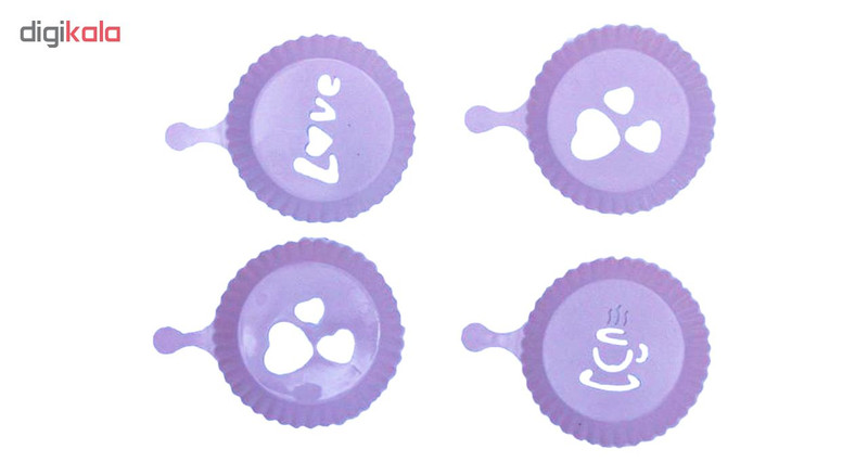 شابلون تزیینی تاپ استار مدل Tatli Suzleme مجموعه 4 عددی
