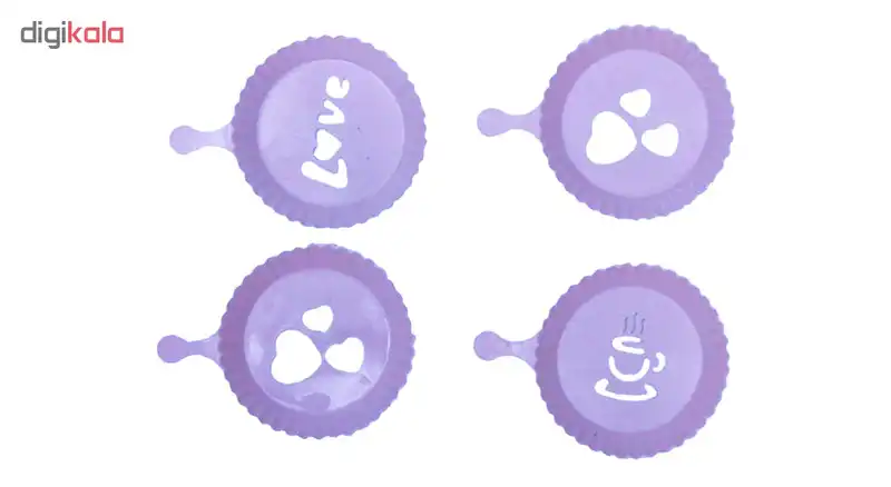 شابلون تزیینی تاپ استار مدل Tatli Suzleme مجموعه 4 عددی