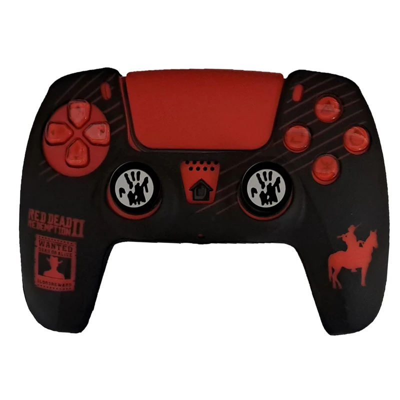 محافظ دسته بازی پلی استیشن 5 مدل Red dead PS5133 به همراه روکش آنالوگ