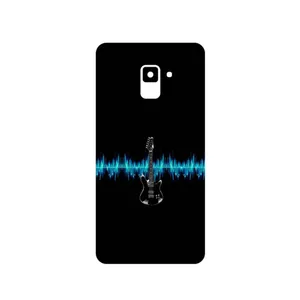 MAHOOT Electric Guitar Cover Sticker for Samsung Galaxy A8 Plus 2018