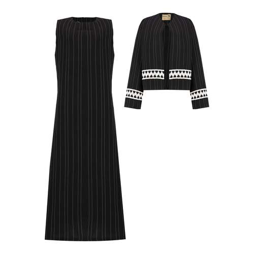 ست کت و سارافون رسمی زنانه السانا مدل فرسان کد 226301