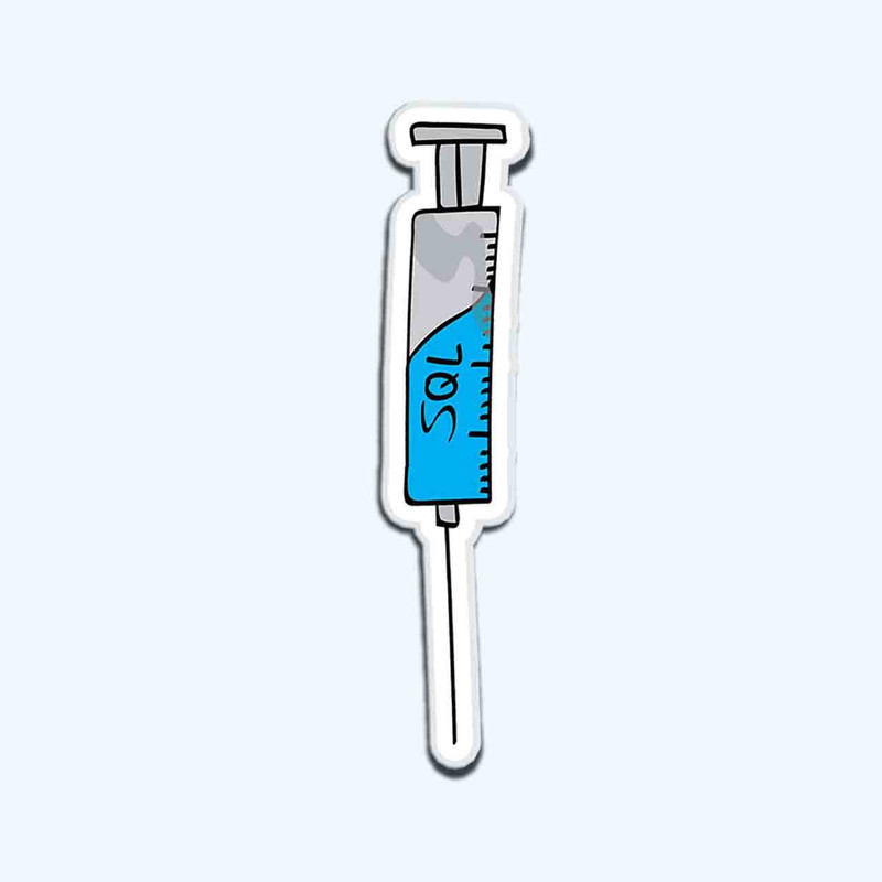 قیمت و خرید استیکر لپ تاپ طرح SQL Injection Sticker کد ST1722
