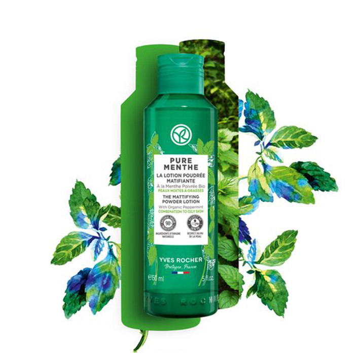 تونر پاک کننده آرایش دوفاز ایو روشه مدل Pure Menthe حجم 150 میلی لیتر