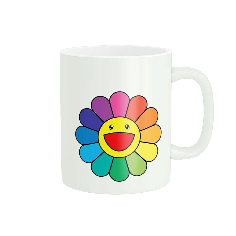 ماگ زیگورات مدل گل رنگین کمان کد 1842