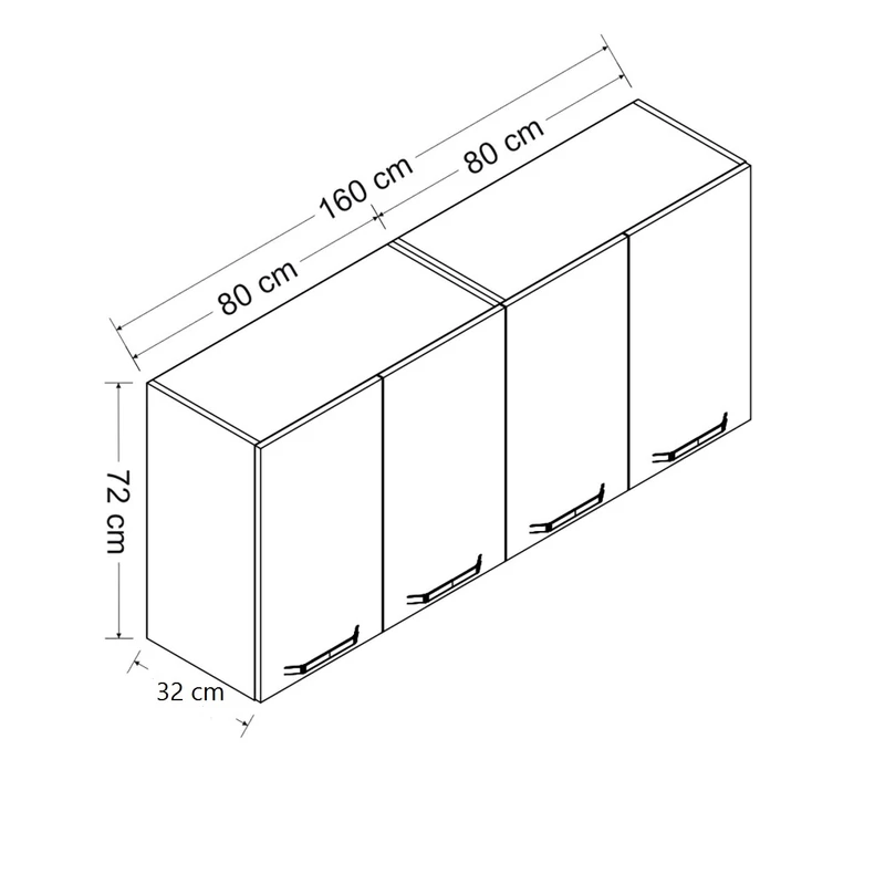 کابینت آشپزخانه مدل دیواری RO-160 cm عکس شماره 4