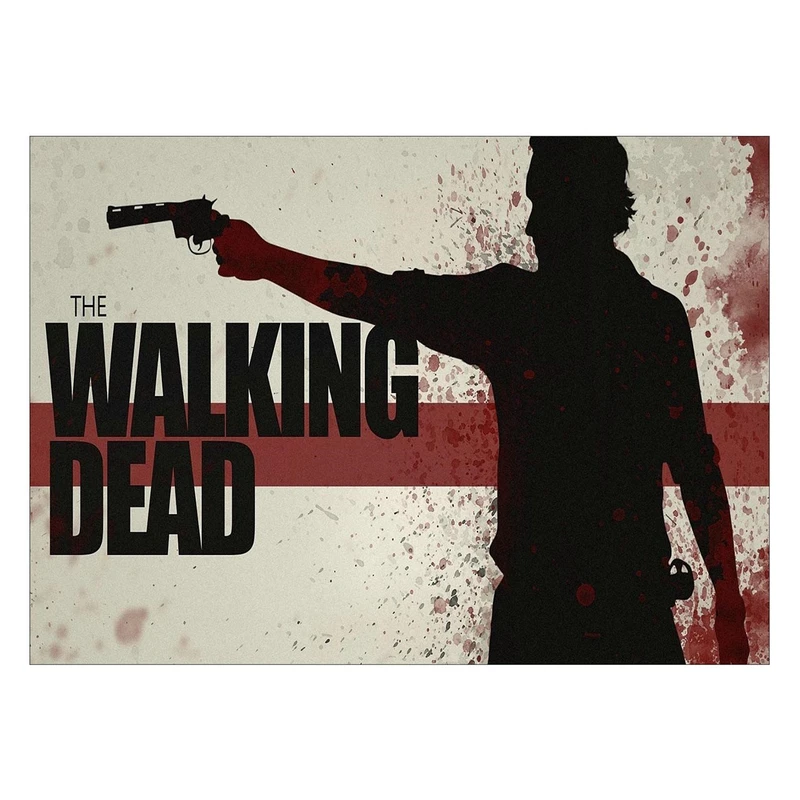 تابلو شاسی ونسونی طرح Walking Dead Splashسایز 30 × 40