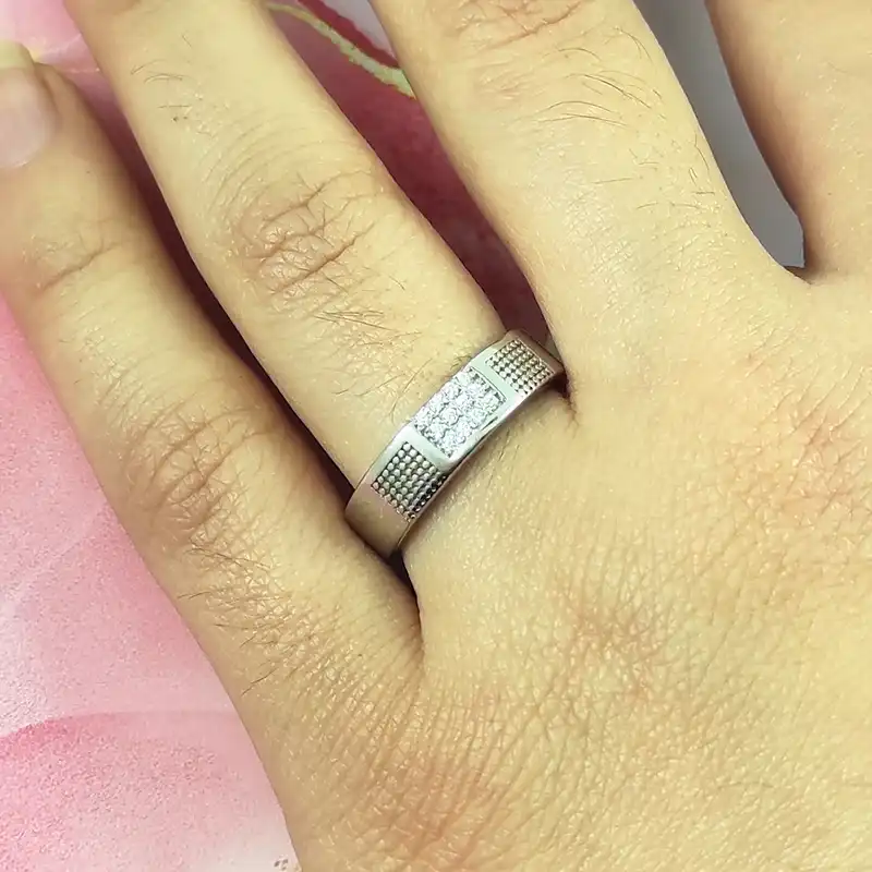 ست انگشتر نقره زنانه و مردانه سلین کالا کد 25