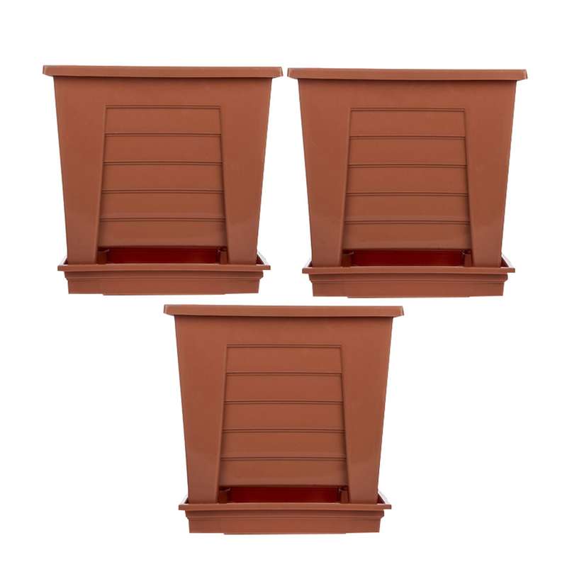 گلدان گلباران مدل 425 بسته سه عددی گلدان گلباران مدل 425 بسته سه عددی