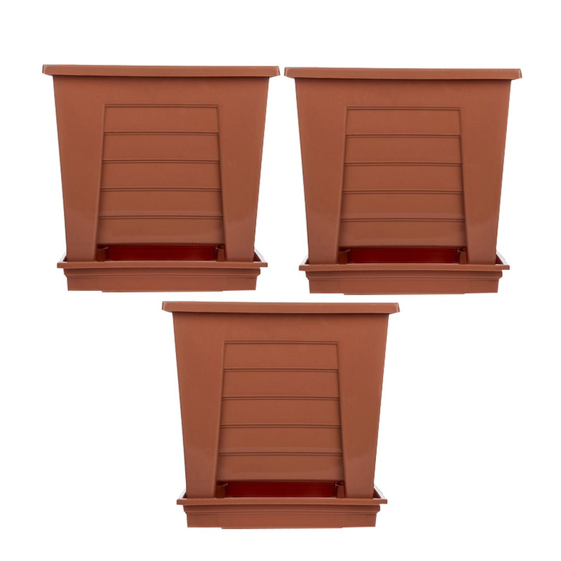 گلدان گلباران مدل 425 بسته سه عددی گلدان گلباران مدل 425 بسته سه عددی