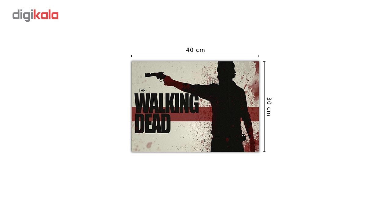 تابلو شاسی ونسونی طرح Walking Dead Splashسایز 30 × 40