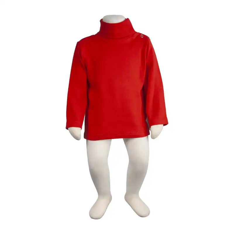 بلوز آستین بلند نوزادی کد 140011 رنگ قرمز