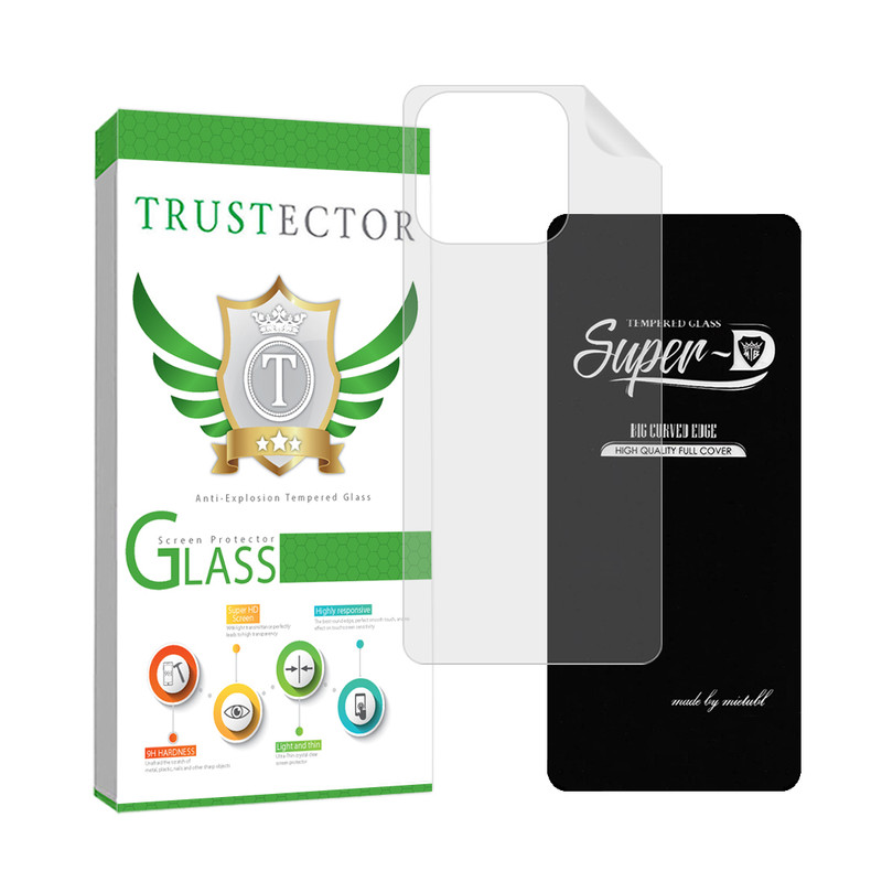     محافظ صفحه نمایش تراستکتور مدل SUPNABKTR مناسب برای گوشی موبایل شیائومی Redmi Note 10 4G / Note 10S / Poco M5s به همراه محافظ پشت گوشی هیدروژل
