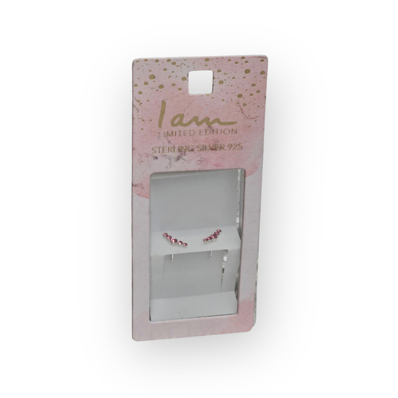 گوشواره نقره زنانه آی ام مدل هلال لوکس