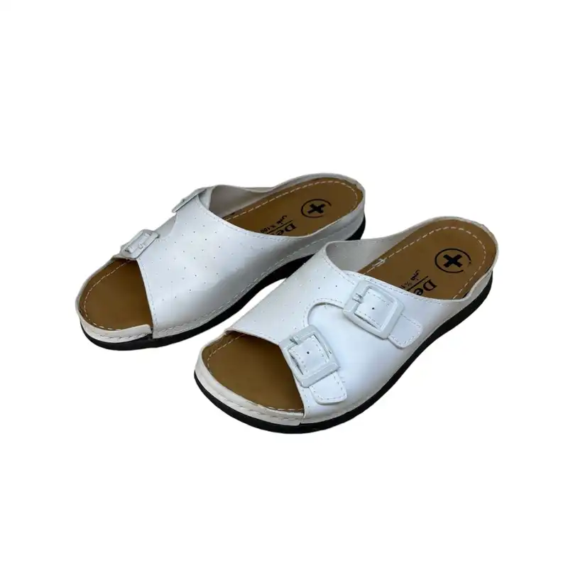 دمپایی زنانه مدل DZR 125 SGK2 بیاله رنگ سفید