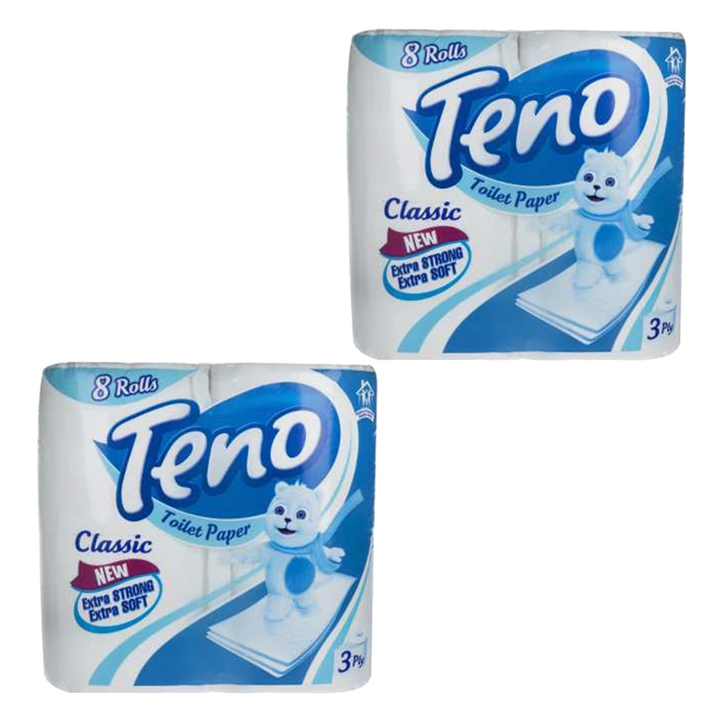 دستمال توالت تنو مدل 28 مجموعه 2 عددی