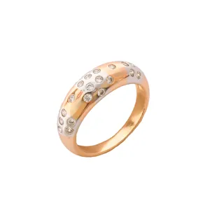 انگشتر زنانه ژوپینگ مدل رینگ دورنگ AN770