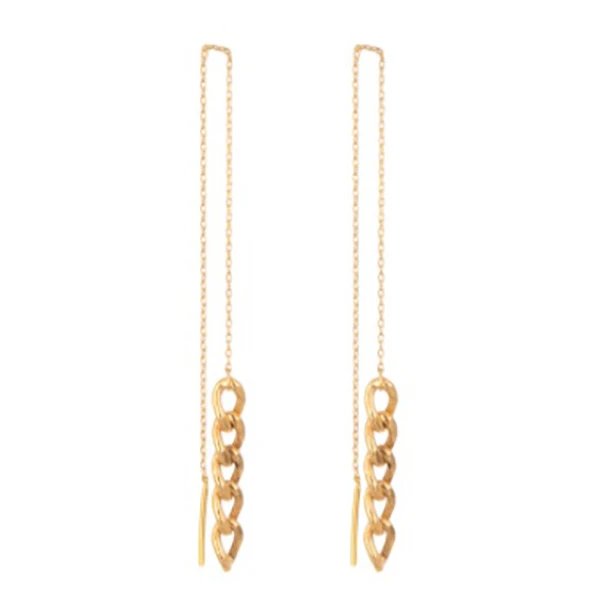 گوشواره طلا 18 عیار زنانه دوست خوب مدل dk495