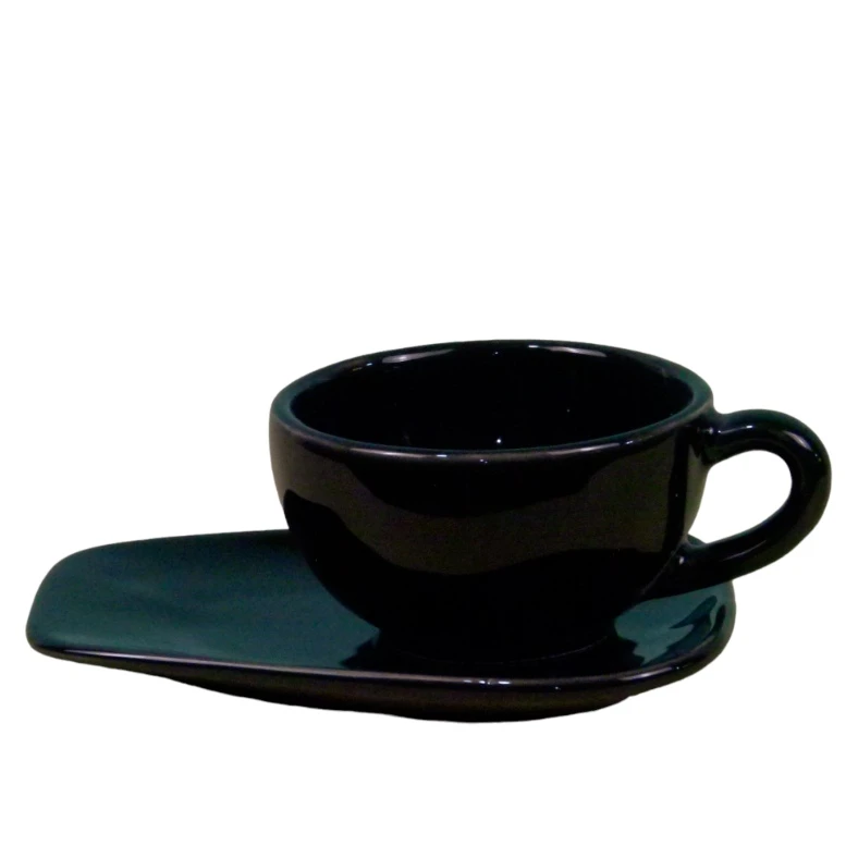 فنجان روا سرام مدل لته به همراه زیر لیوانی