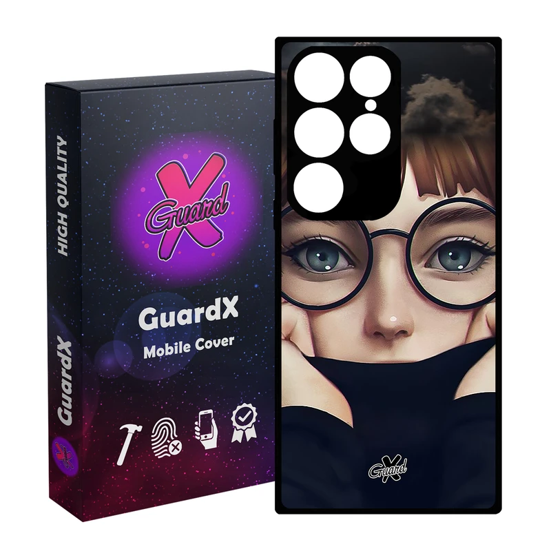کاور گارد ایکس طرح Girl مدل Glass10040 مناسب برای گوشی موبایل سامسونگ Galaxy S24 Ultra