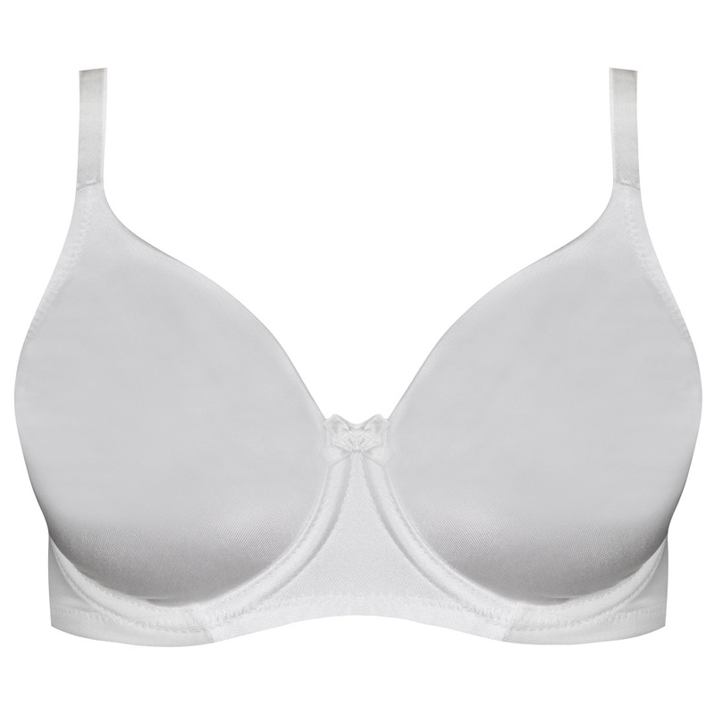 سوتین زنانه برتا مدل ساتن فنردار کد 5117-555-W رنگ سفید